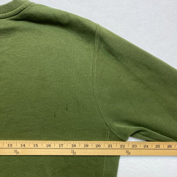 VintageN ike Sweatshirt Men's S Army Green Swoosh Pullover Crewneck Y2K - Picture 11 of 13